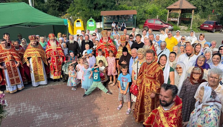 Ενορία του ναού των Αγίων Βόρις και Γκλεμπ της Ουκρανικής Ορθόδοξης Εκκλησίας στο Βίσγκοροντ. Φωτογραφία: Ντοζόρ