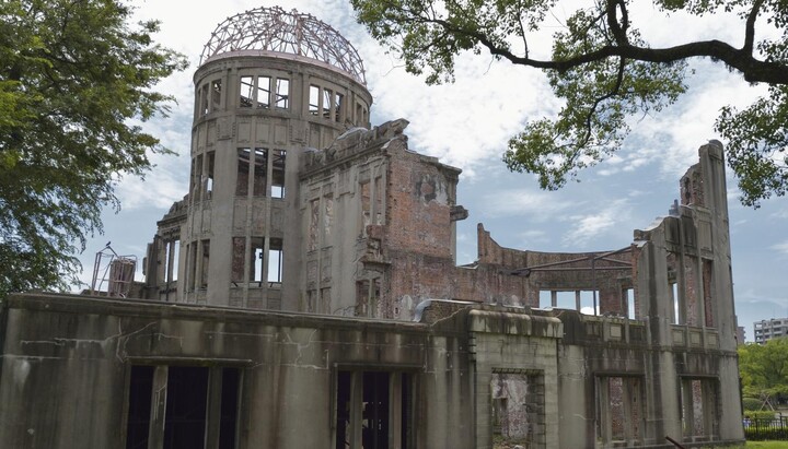 Мемориалul păcii din Hiroshima, de obicei numit Cupola bombei atomice. Foto: Paul Jeffrey/WCC