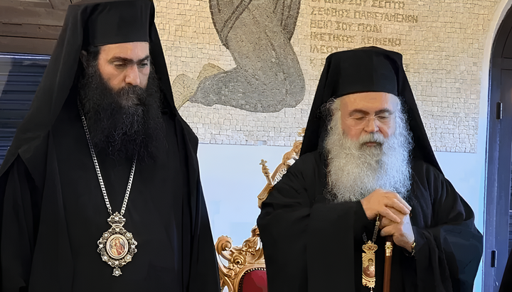 Архиепископ Кипрский Георгий и митрополит Тихик. Фото: ΡΙΚ