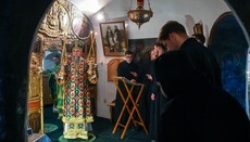 Думенко провел первую «литургию» в Дальних пещерах Лавры