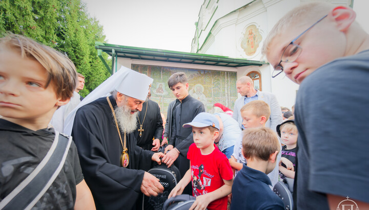 Блаженніший Митрополит Онуфрій у Флорівському монастирі столиці. Фото: прес-служба УПЦ