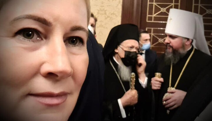 Селфи Титаренко с Патриархом Варфоломеем и Думенко. Фото: Фейсбук Титаренко