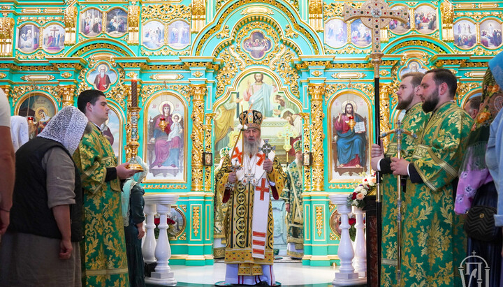 Блаженнейший Митрополит Киевский и всея Украины Онуфрий в день праздника Собора преподобных отцов Киево-Печерских. Фото: uoc-news