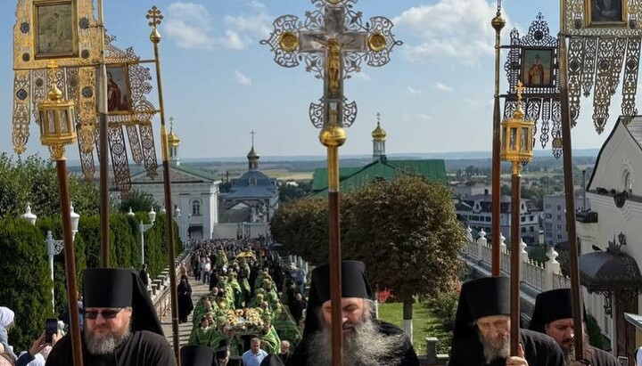 Крестный ход в Почаевской лавре 10 сентября 2025 г. Фото: Херсонская епархия