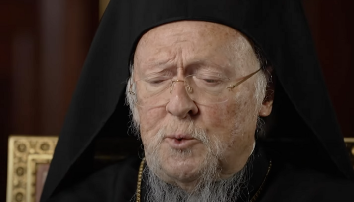 Патриарх Варфоломей. Фото: французское телевидение