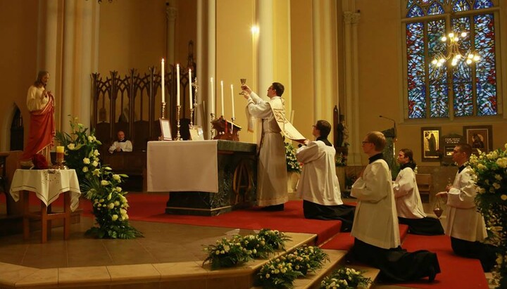 Латинская месса в католическом храме. Фото: summorum-pontificum