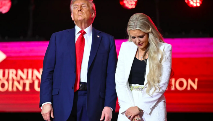 Дональд Трамп și Эрика Кирк în Glendale, Arizona, 21 septembrie 2025. Foto: Getty Images