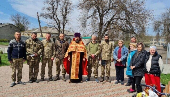 Мобілізовані священники УПЦ. Фото: ТГ-канал Мирослави Бердник
