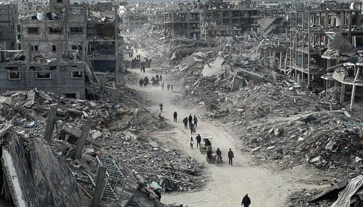 Gaza în timpul războiului. Foto: diakonia