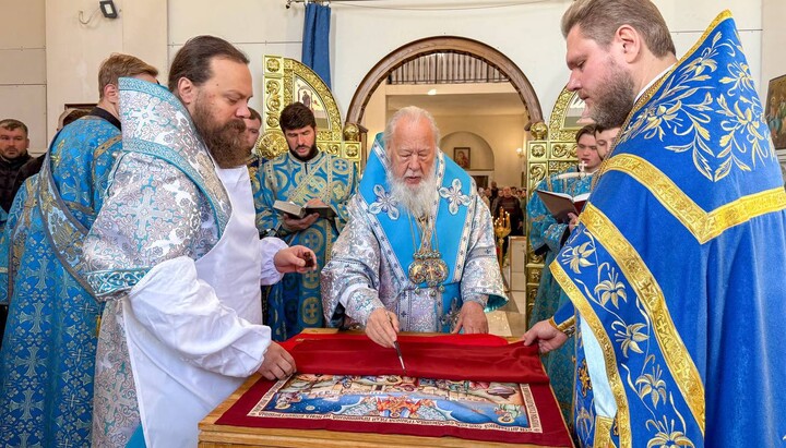 Освячення храму УПЦ на честь ікони Божої Матері «Донська» на Західному кладовищі Одеси. Фото: Одеська єпархія