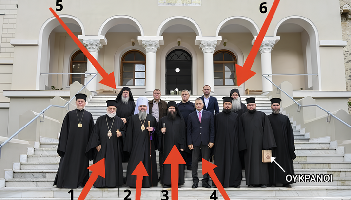 Люди, принимавшие на Афоне делегацию Думенко. Фото: СПЖ на Афоне