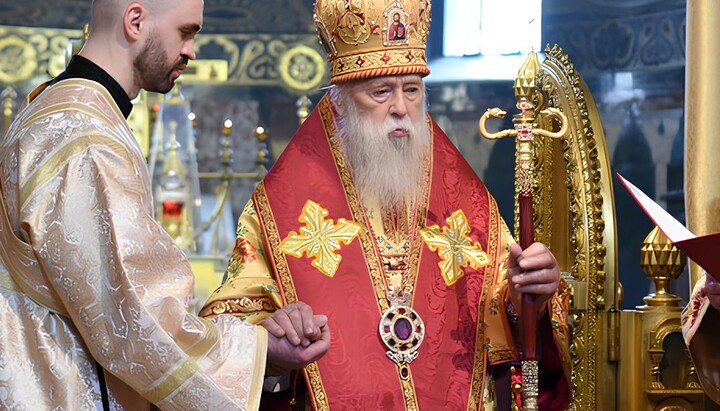 Филарет на праздновании 30-летия «патриаршества». Фото: УПЦ КП