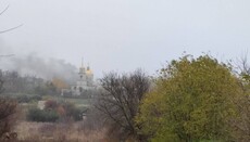 В Гришине из-за обстрела загорелся Покровский храм