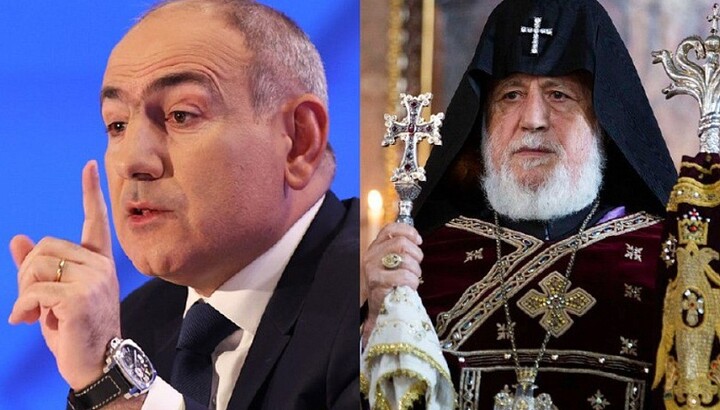 Премьер-министр Армении Никол Пашинян и католикос всех армян Гарегин II. Фото: newsarmenia