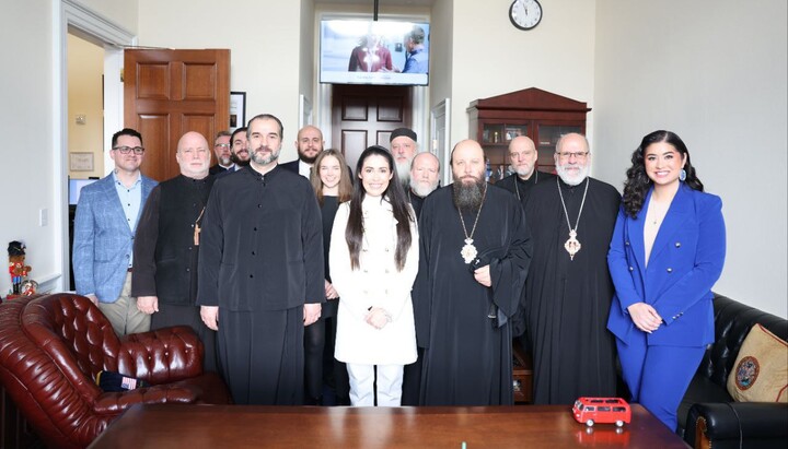 Meeting of Congresswoman Anna Paulina Luna with a delegation of American Orthodox Churches. Photo: UOJ in America