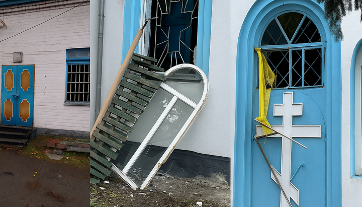 Daunele Bisericii Sfânta Adormire din satul Mejevo, raionul Sinelnikovo, regiunea Dnipropetrovsk. Foto: Eparhia Dnipropetrovsk a BOU.