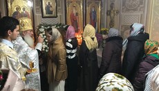 Община УПЦ в Задубровке молилась в домовом храме в престольный праздник