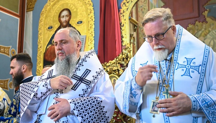 Архиепископ Хельсинский вместе с Думенко. Фото: ПЦУ