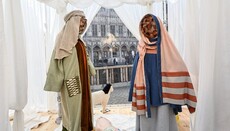 Faceless Nativity scene displayed in Brussels