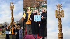 În Bila Țerkva a fost instalat cel mai înalt „diduh de Crăciun” din Ucraina