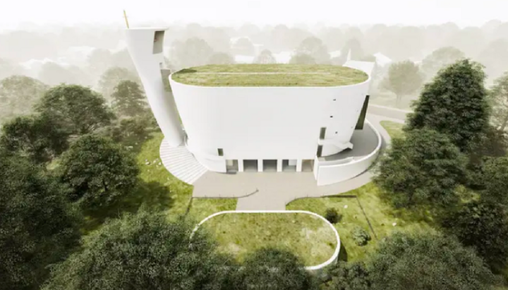 Проект καθολικού ναού στη Νεράτοβιτσε. Φωτογραφία: Kostel Neratovice.