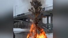 De Boboteaza pe stil nou la Kiev, au ars solemn diduhul.