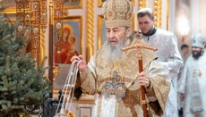 В Собор Богородицы Блаженнейший совершил Литургию во Флоровском монастыре