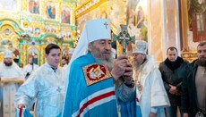 В день Богоявления Блаженнейший совершил Литургию в Киево-Печерской лавре