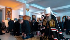 Предстоятель УПЦ совершил чтение покаянного канона в Феофании