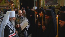 Ο Μακαριώτατος τέλεσε την κουρά τεσσάρων κατοίκων της Κιέβο-Πετσέρσκα Λάβρα