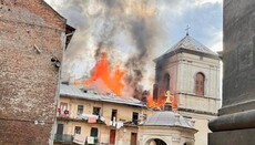 В центре Львове российский дрон попал в дом возле храма УГКЦ