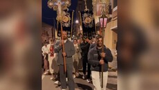 Усик принял участие в пасхальной ночной службе в Испании