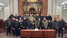 В Киеве капелланам ПЦУ и УГКЦ провели ознакомительную экскурсию по синагоге