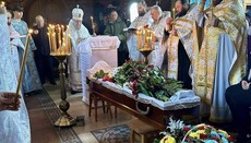 Иерарх УПЦ отпел священника Киевской епархии, погибшего на фронте
