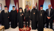 Πατριάρχης Θεόφιλος συζήτησε θέματα διορθοδόξων σχέσεων με αντιπροσωπεία της ΡΠΕ