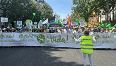 In Madrid, thousands of people marched against abortion and euthanasia