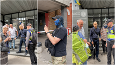 Сторонники ПЦУ устроили провокацию у суда по иску ГЭСС против УПЦ
