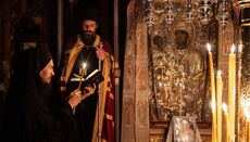 В Хиландаре на Афоне совершили многочасовую службу в честь иконы Троеручица