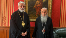 Metropolitan Onufriy Met with a Hierarch of the Serbian Church