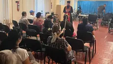 В Изюмской епархии поддержали переселенцев из прифронтовых территорий