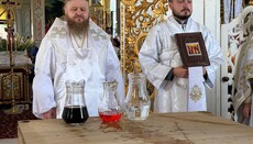 У селі Залом на Закарпатті освятили престол Преображенського храму УПЦ