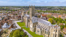 A 'silent disco' was held at Canterbury Cathedral in England