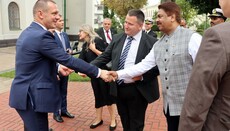 Authorities gave ambassadors of four countries a tour of St. Sophia