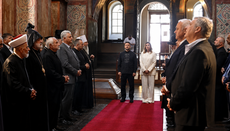 Zelenskys Prayed at an Interfaith Prayer Service at Saint Sophia of Kyiv