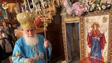 Patriarch Theophilos celebrated the Liturgy at the Church of the Dormition of the Theotokos in Gethsemane