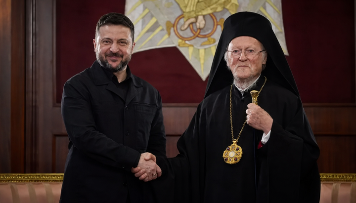 Патриарх Варфоломей с Зеленским. Фото:: УНН