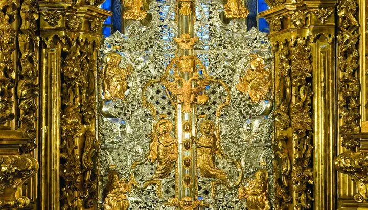 Царські врата у Софії Київській. Фото: Фейсбук Заповідника «Софія Київська»