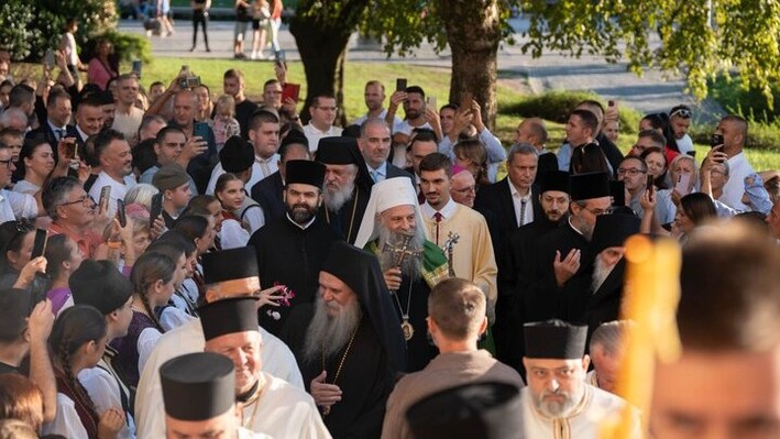 Патриарха Порфирия торжественно приветствовали в Любляне. Фото: Сербская Православная Церковь