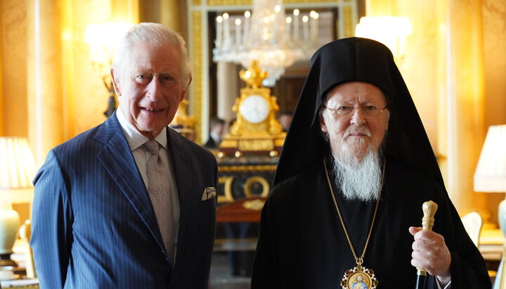 Патріарх Варфоломій і король Карл III. 2022 р. Фото: orthodoxtimes.com