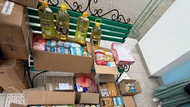 Продукты для Святогорской лавры. Фото: прихода Рождества Богородицы в Хмельницком